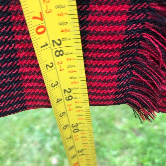 Vintage KILT Red and Black Tartan  & Houndstooth Pleated Kilt - Picture 15 of 16